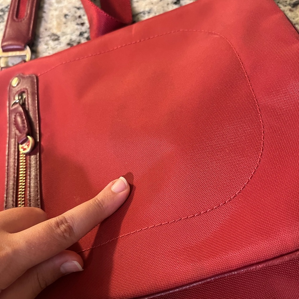Tumi Vibrant Red Crossbody Bag - Picture 6 of 14